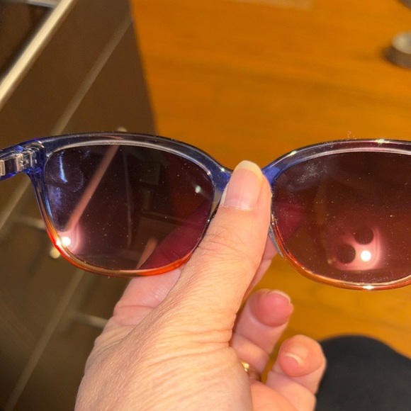 Maui Jim Dual-Tone Sunglasses with Blue and Orange - Picture 6 of 8